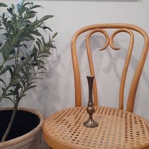 Vintage Brass Minimalist Bud Vase/ Taper Candle Holder